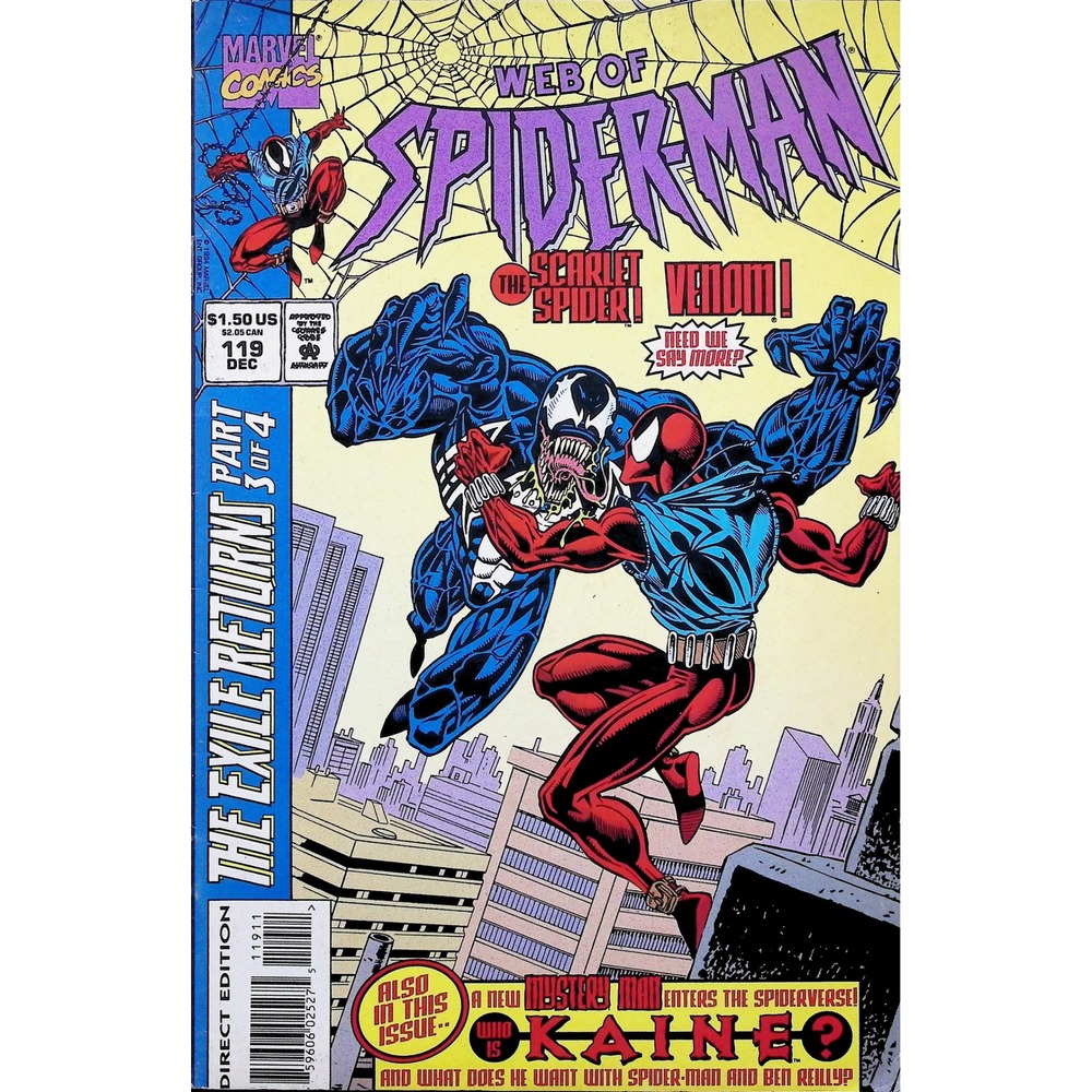 Web of Spider-Man #119 Marvel Comic Venom Scarlet Spider Kaine 1st App FN